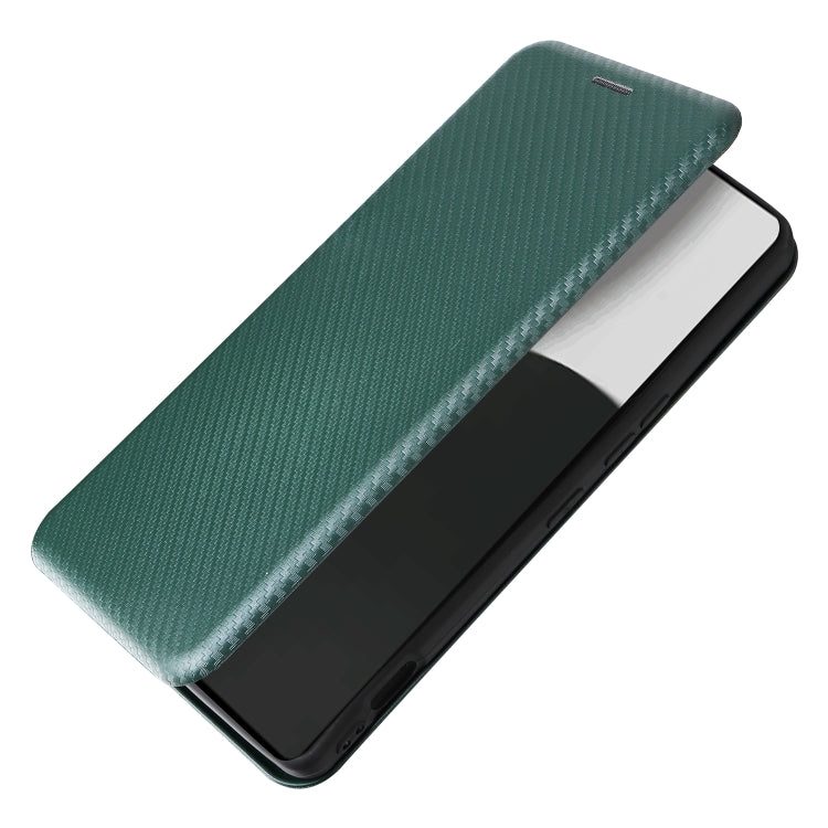 For Sharp Aquos R9 Pro Carbon Fiber Texture Flip Leather Phone Case