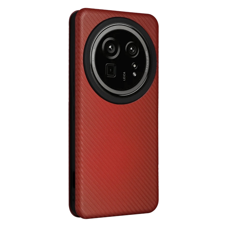 For Sharp Aquos R9 Pro Carbon Fiber Texture Flip Leather Phone Case
