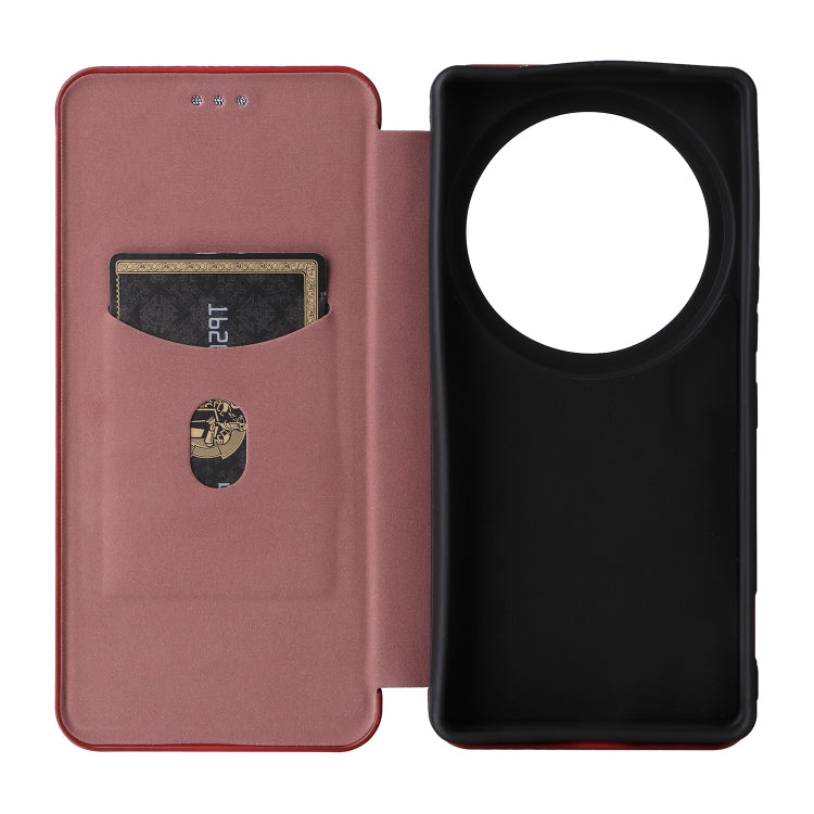 For Sharp Aquos R9 Pro Carbon Fiber Texture Flip Leather Phone Case
