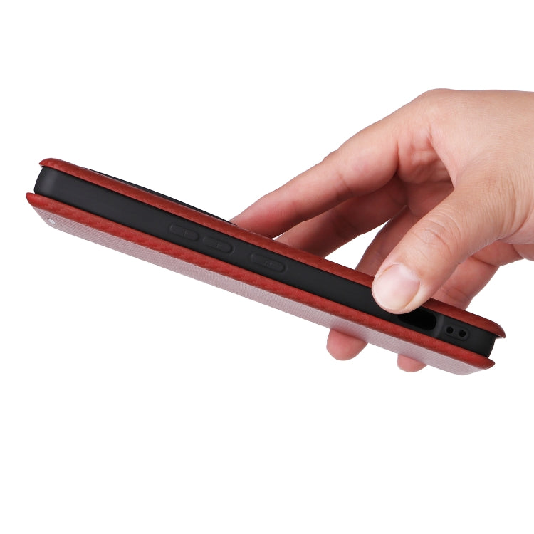 For Sharp Aquos R9 Pro Carbon Fiber Texture Flip Leather Phone Case