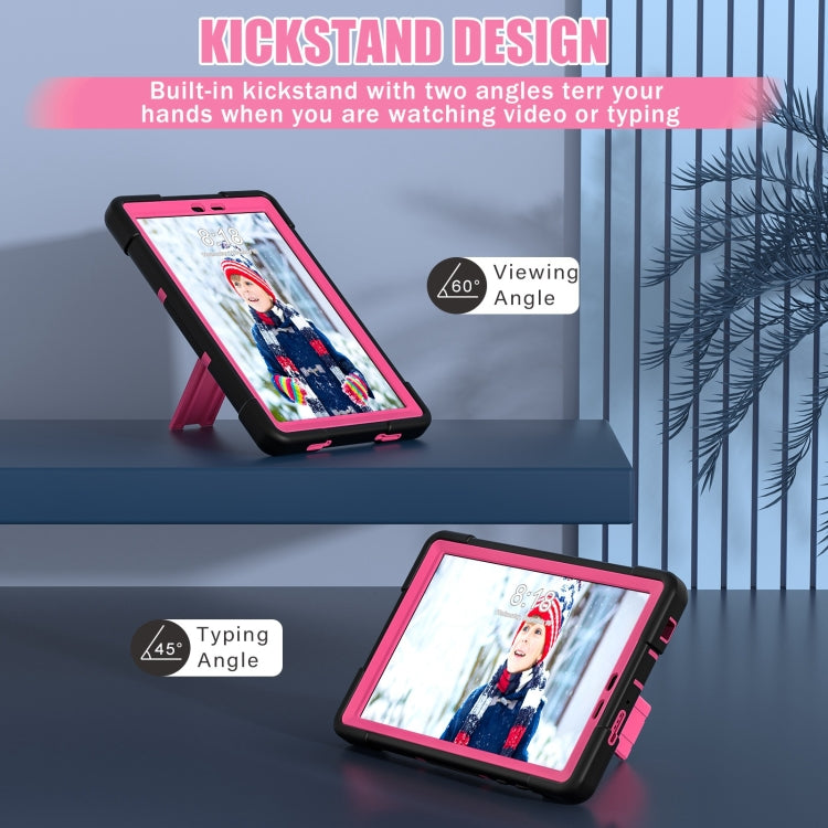 For TCL Tab 8 LE / WiFi Contrast Color Silicone Hybrid PC Tablet Case with Holder