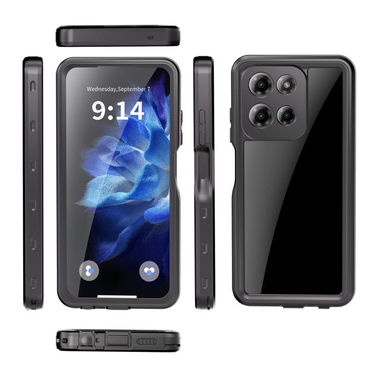For Motorola Moto G Play 2026 RedPepper IP68 Life Waterproof Phone Case - Black