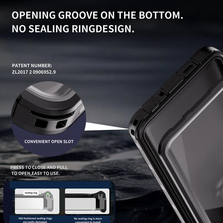 For Motorola Moto G Play 2026 RedPepper IP68 Life Waterproof Phone Case - Black