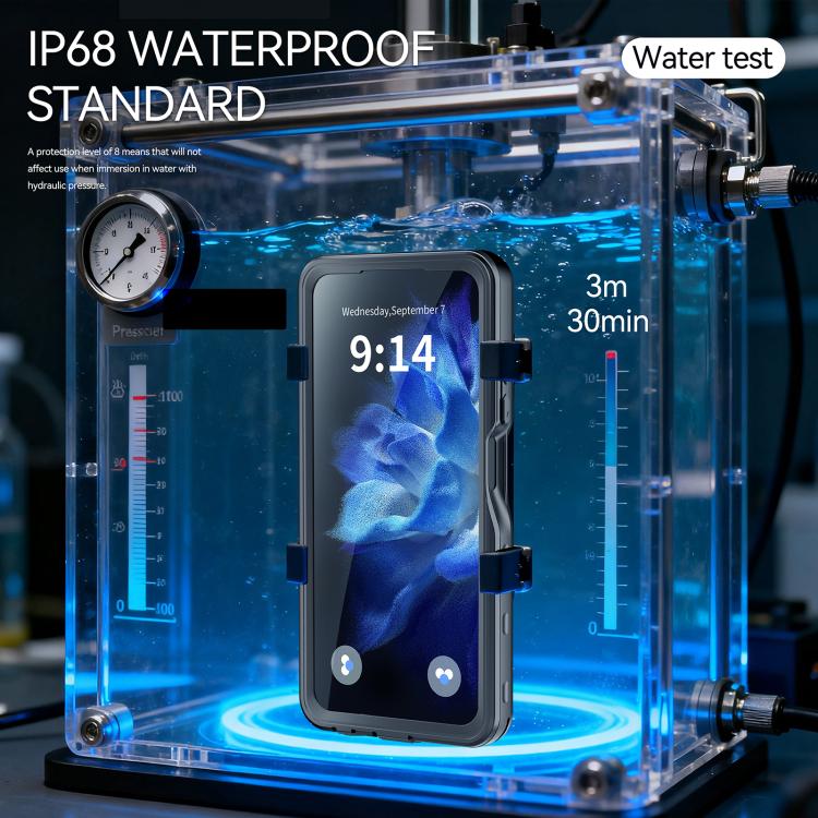 For Motorola Moto G Play 2026 RedPepper IP68 Life Waterproof Phone Case - Black