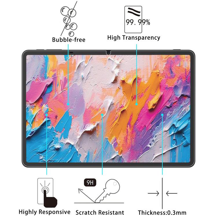 For TCL Nxtpaper 11 Plus 11.5 2pcs 9H 0.3mm Explosion-proof Tempered Glass Film