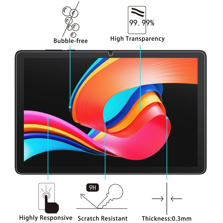 For TCL Tab 10L LTE Gen3 10.1 / Gen2 25pcs 9H 0.3mm Explosion-proof Tempered Glass Film