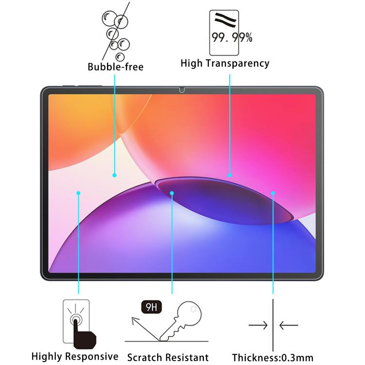 For TCL Tab A1 Plus 12.2 inch 25pcs 9H 0.3mm Explosion-proof Tempered Glass Film