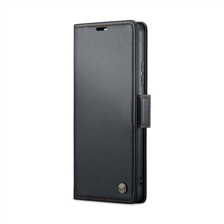 For Xiaomi Redmi Note 13 4G CaseMe 023 Butterfly Buckle Litchi Texture RFID Anti-theft Leather Phone Case