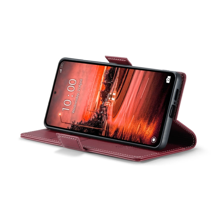 For Xiaomi Redmi Note 13 4G CaseMe 023 Butterfly Buckle Litchi Texture RFID Anti-theft Leather Phone Case
