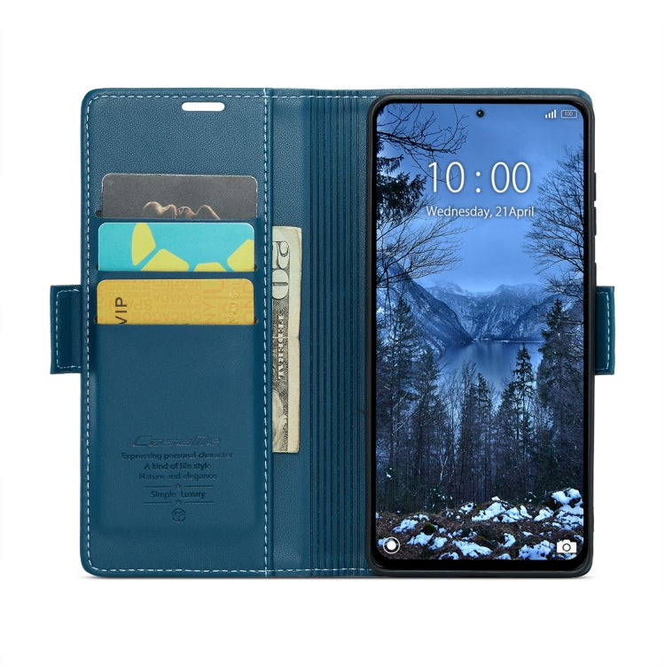 For Xiaomi Redmi Note 13 4G CaseMe 023 Butterfly Buckle Litchi Texture RFID Anti-theft Leather Phone Case