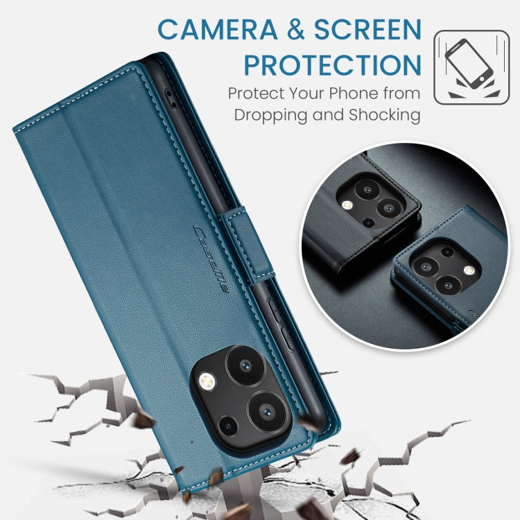 For Xiaomi Redmi Note 13 4G CaseMe 023 Butterfly Buckle Litchi Texture RFID Anti-theft Leather Phone Case