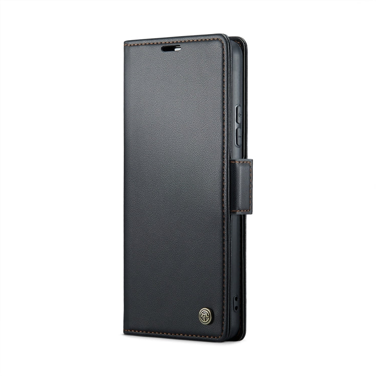 For Xiaomi Redmi Note 13 Pro 4G CaseMe 023 Butterfly Buckle Litchi Texture RFID Anti-theft Leather Phone Case