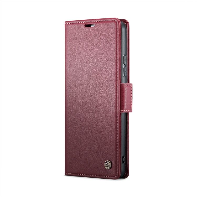 For Xiaomi Redmi Note 13 Pro 4G CaseMe 023 Butterfly Buckle Litchi Texture RFID Anti-theft Leather Phone Case