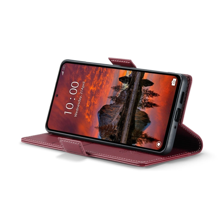 For Xiaomi Redmi Note 13 Pro 4G CaseMe 023 Butterfly Buckle Litchi Texture RFID Anti-theft Leather Phone Case