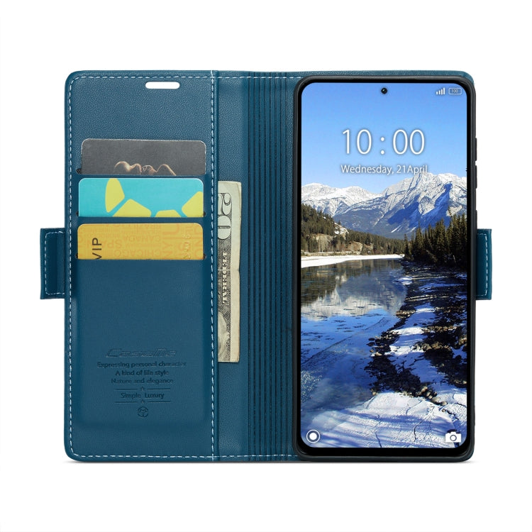 For Xiaomi Redmi Note 13 Pro 4G CaseMe 023 Butterfly Buckle Litchi Texture RFID Anti-theft Leather Phone Case