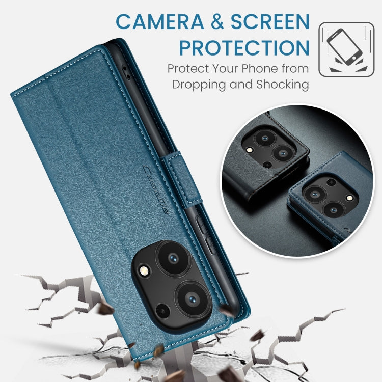 For Xiaomi Redmi Note 13 Pro 4G CaseMe 023 Butterfly Buckle Litchi Texture RFID Anti-theft Leather Phone Case