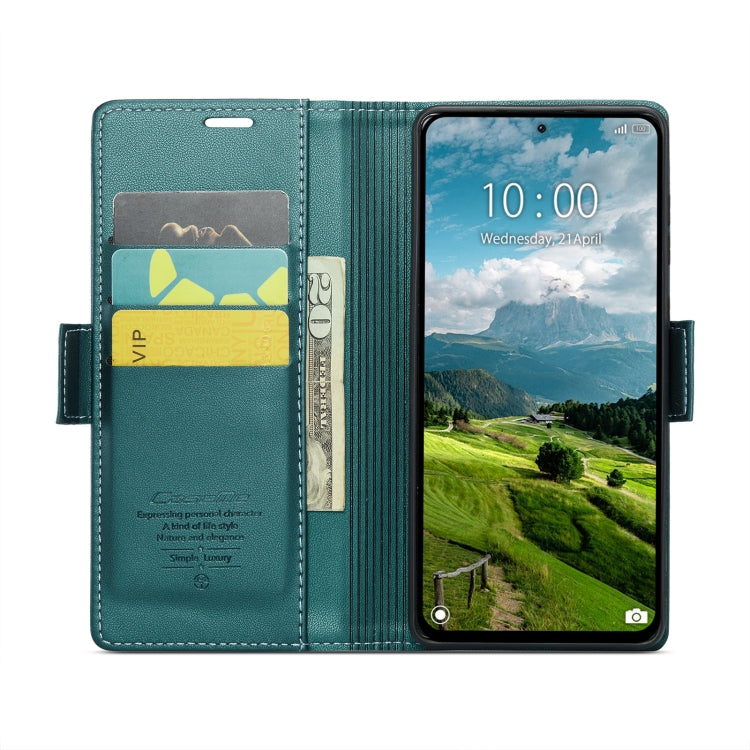 For Xiaomi Redmi Note 13 Pro 4G CaseMe 023 Butterfly Buckle Litchi Texture RFID Anti-theft Leather Phone Case