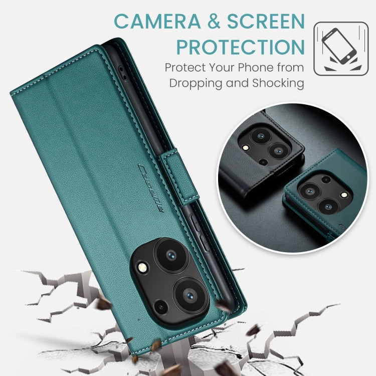 For Xiaomi Redmi Note 13 Pro 4G CaseMe 023 Butterfly Buckle Litchi Texture RFID Anti-theft Leather Phone Case
