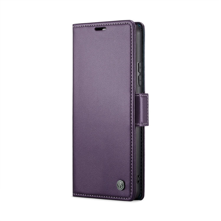 For Xiaomi Redmi Note 13 Pro 4G CaseMe 023 Butterfly Buckle Litchi Texture RFID Anti-theft Leather Phone Case