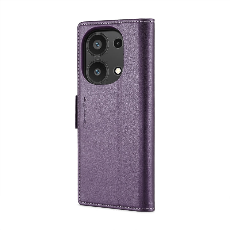 For Xiaomi Redmi Note 13 Pro 4G CaseMe 023 Butterfly Buckle Litchi Texture RFID Anti-theft Leather Phone Case