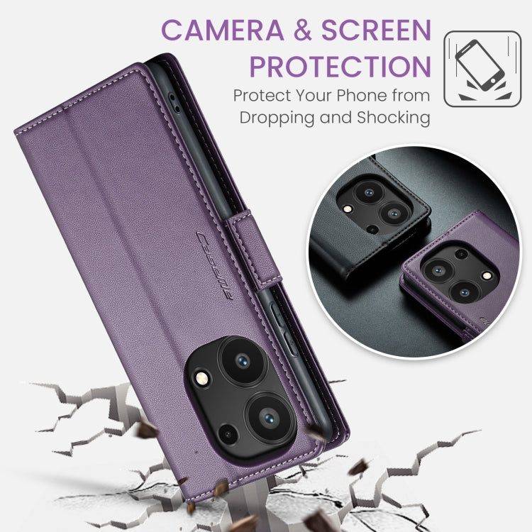 For Xiaomi Redmi Note 13 Pro 4G CaseMe 023 Butterfly Buckle Litchi Texture RFID Anti-theft Leather Phone Case