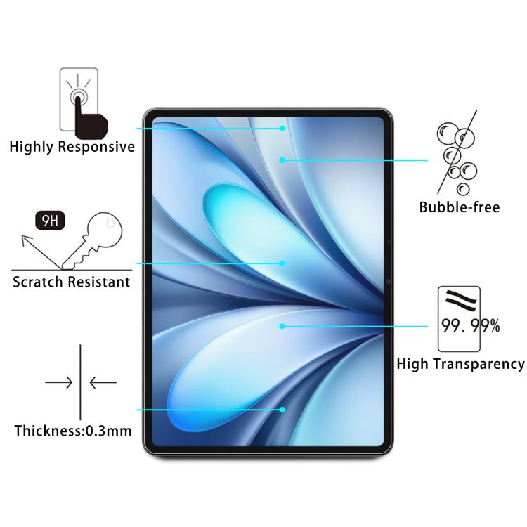 For vivo Pad5e / iQOO Pad5e 9H 0.3mm Explosion-proof Tempered Glass Film