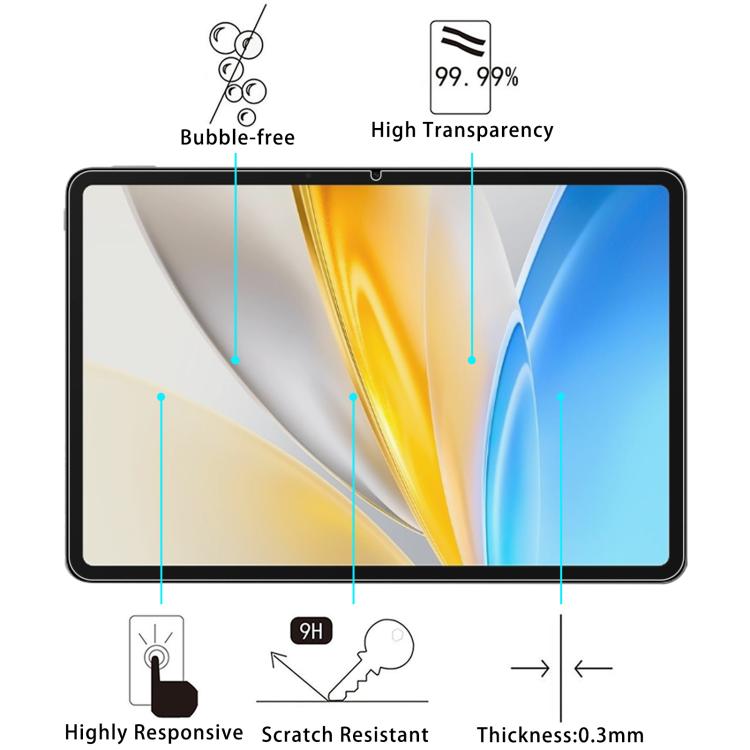 For vivo Pad SE 12.3 inch 2pcs 9H 0.3mm Explosion-proof Tempered Glass Film