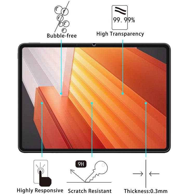 For vivo iQOO Pad2 12.1 / OnePlus Pad Pro 25pcs 9H 0.3mm Explosion-proof Tempered Glass Film