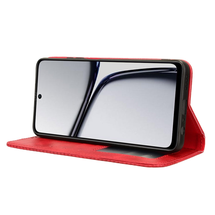 For Realme C65 4G Magnetic Buckle Retro Texture Leather Phone Case