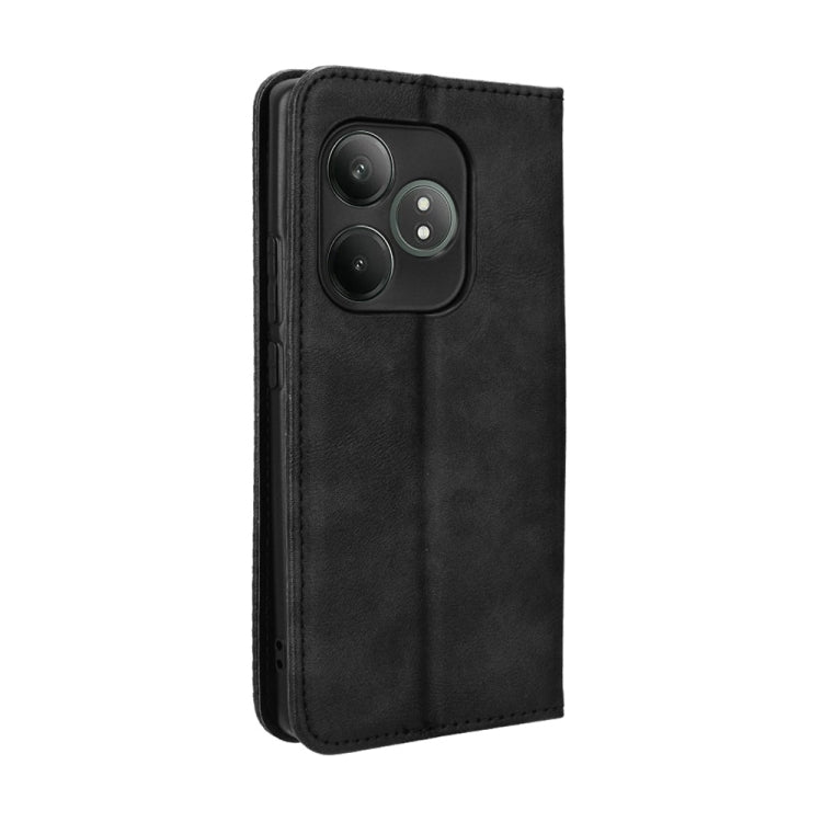 For Realme GT Neo6 SE 5G Magnetic Buckle Retro Texture Leather Phone Case