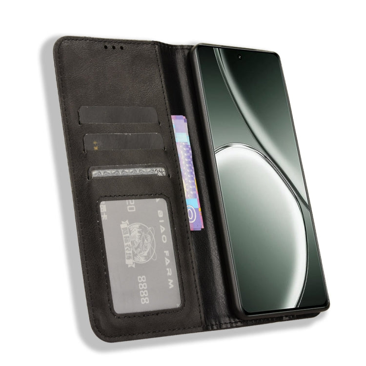 For Realme GT Neo6 SE 5G Magnetic Buckle Retro Texture Leather Phone Case