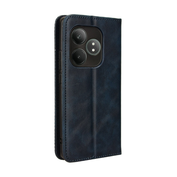 For Realme GT Neo6 SE 5G Magnetic Buckle Retro Texture Leather Phone Case