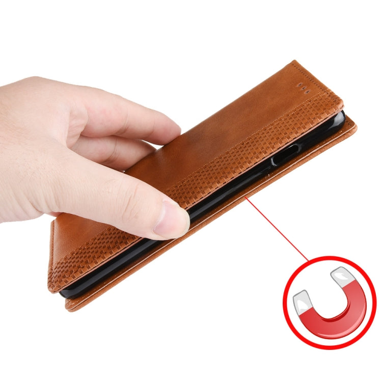 For Realme Note 50 4G Magnetic Buckle Retro Texture Leather Phone Case