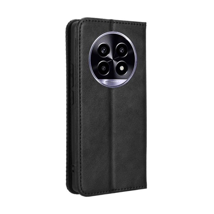 For Realme 13 Pro 5G / 13 Pro+ 5G Magnetic Buckle Retro Texture Leather Phone Case