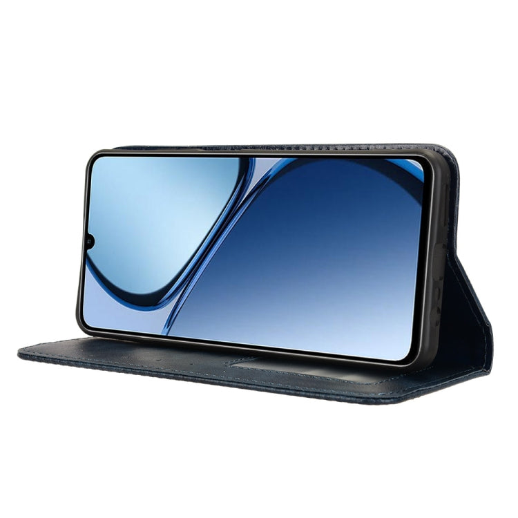 For Realme C63 4G / C61 4G / Narzo N63 4G Magnetic Buckle Retro Texture Leather Phone Case