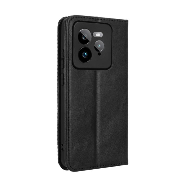 For Realme GT 7 Pro 5G Magnetic Buckle Retro Texture Leather Phone Case