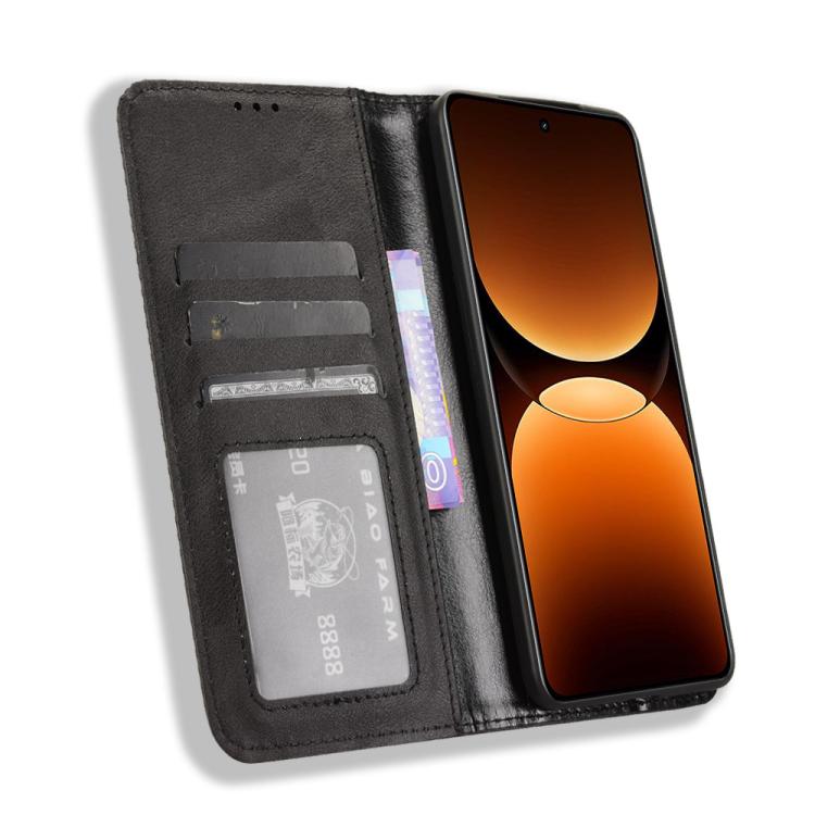 For Realme GT 7 Pro 5G Magnetic Buckle Retro Texture Leather Phone Case