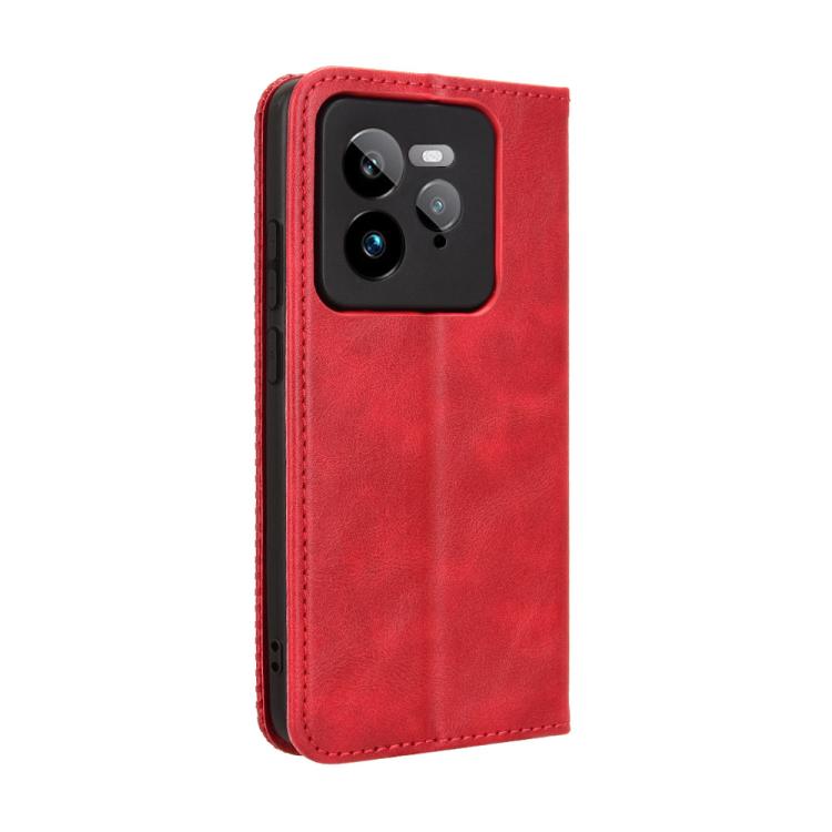 For Realme GT 7 Pro 5G Magnetic Buckle Retro Texture Leather Phone Case
