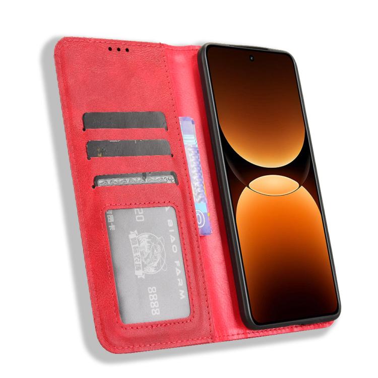 For Realme GT 7 Pro 5G Magnetic Buckle Retro Texture Leather Phone Case