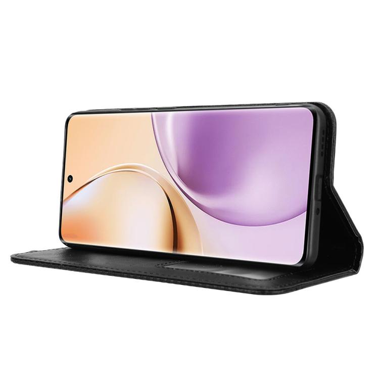 For Realme 14 Pro 5G Magnetic Buckle Retro Texture Leather Phone Case