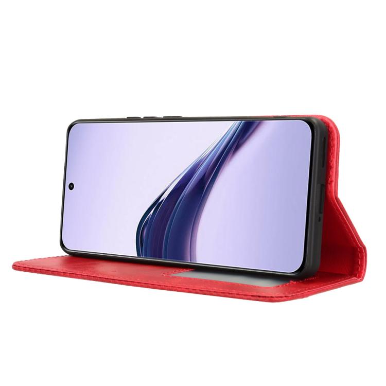 For Realme 14 Pro Lite 5G Magnetic Buckle Retro Texture Leather Phone Case