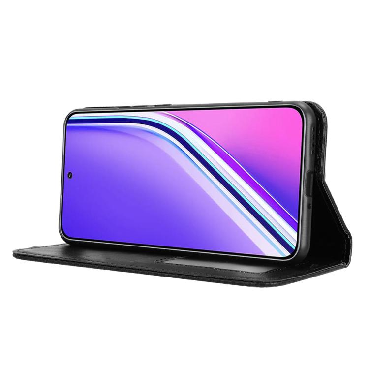For Realme P3 Pro 5G Magnetic Buckle Retro Texture Leather Phone Case