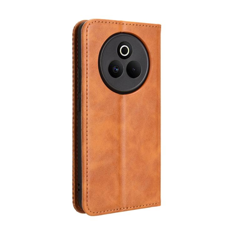 For Realme P3 Pro 5G Magnetic Buckle Retro Texture Leather Phone Case
