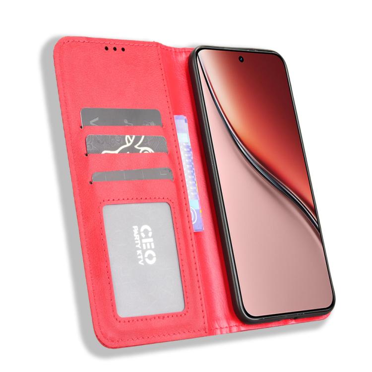 For Realme P3 Ultra 5G Magnetic Buckle Retro Texture Leather Phone Case