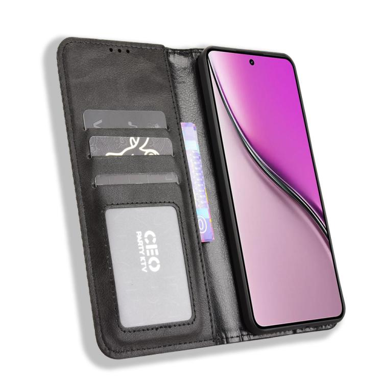 For Realme P3 5G / Neo7x 5G Magnetic Buckle Retro Texture Leather Phone Case