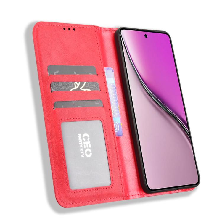 For Realme P3 5G / Neo7x 5G Magnetic Buckle Retro Texture Leather Phone Case