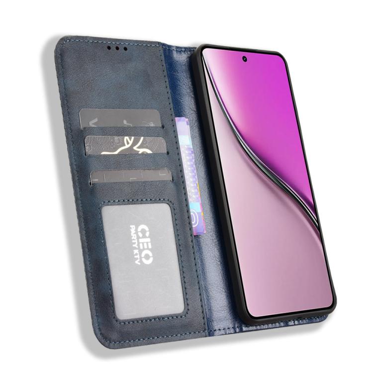 For Realme P3 5G / Neo7x 5G Magnetic Buckle Retro Texture Leather Phone Case