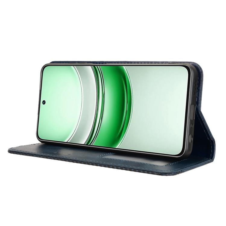 For Realme 14x 5G Malaysia / V70 Magnetic Buckle Retro Texture Leather Phone Case