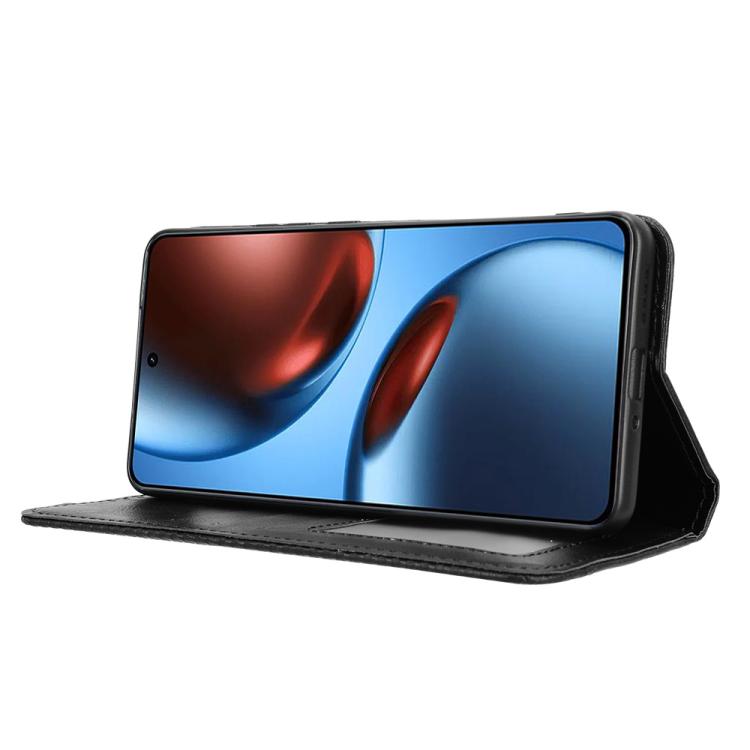For Realme GT 7 5G Magnetic Buckle Retro Texture Leather Phone Case