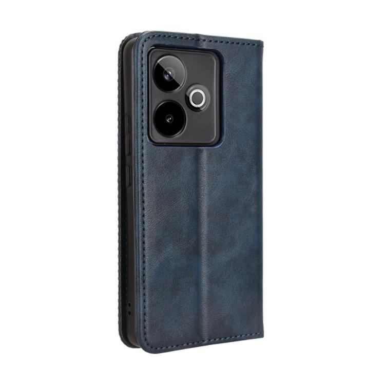 For Realme GT 7 5G Magnetic Buckle Retro Texture Leather Phone Case